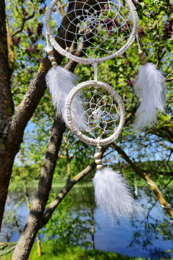 Sapnų gaudyklė „Baltasis angelas sargas“